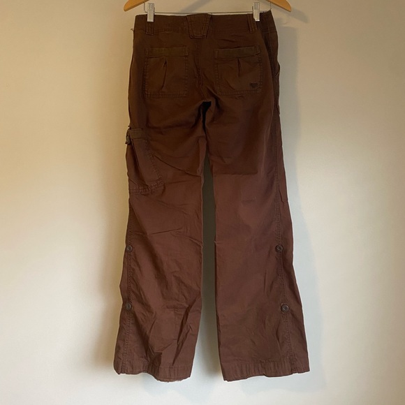 ROXY Vintage Women’s Brown Low-Rise Cargo Pants Size US 3 - Picture 2 of 9